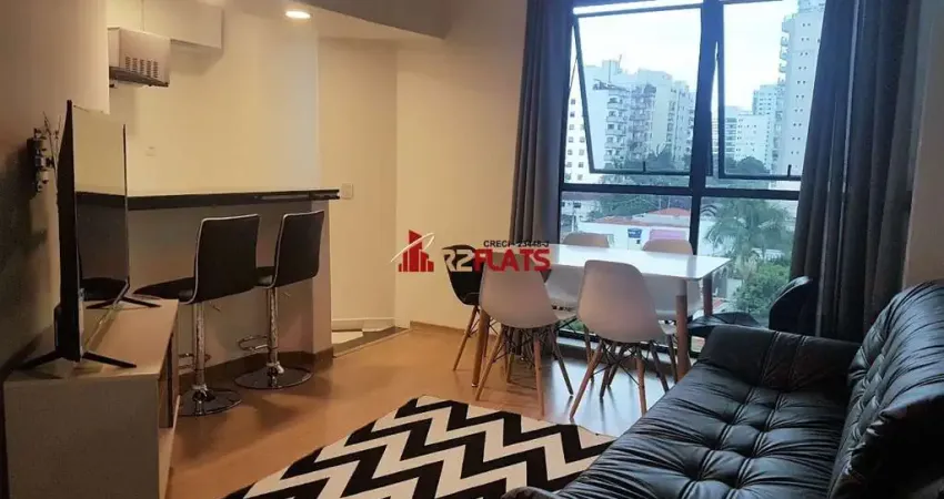 Flat com 1 quarto para alugar na Avenida Moema, 641, Moema, São Paulo