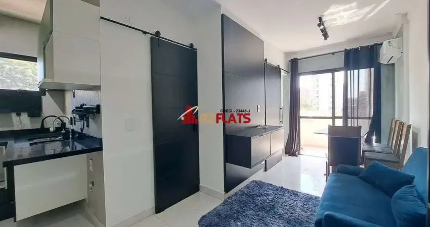 Flat com 1 quarto para alugar na Avenida Jamaris, 977, Moema, São Paulo