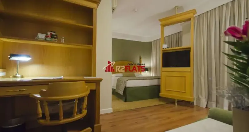 Flat com 1 quarto à venda na Avenida Jandira, 501, Moema, São Paulo