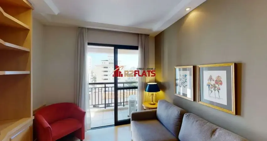 Flat com 1 quarto à venda na Avenida Miruna, 320, Moema, São Paulo