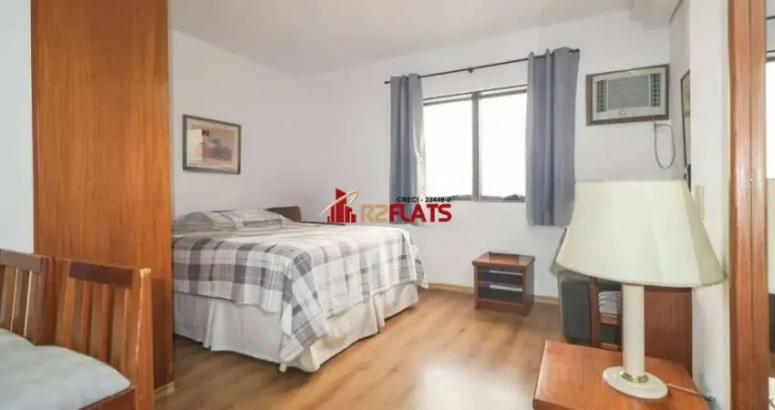 Flat com 1 quarto à venda na Avenida Ibijaú, 364, Moema, São Paulo