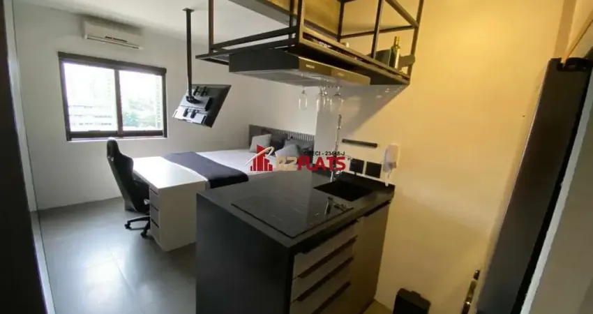 Flat com 1 quarto à venda na Avenida Ibijaú, 364, Moema, São Paulo