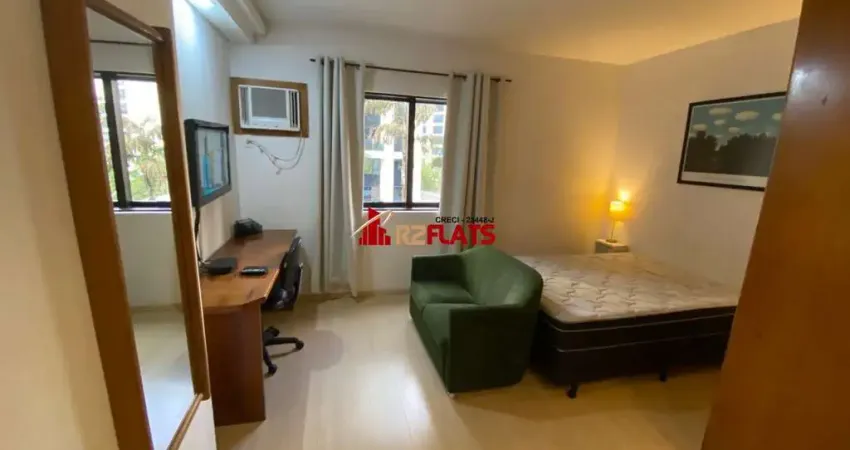 Flat com 1 quarto à venda na Avenida Ibijaú, 364, Moema, São Paulo