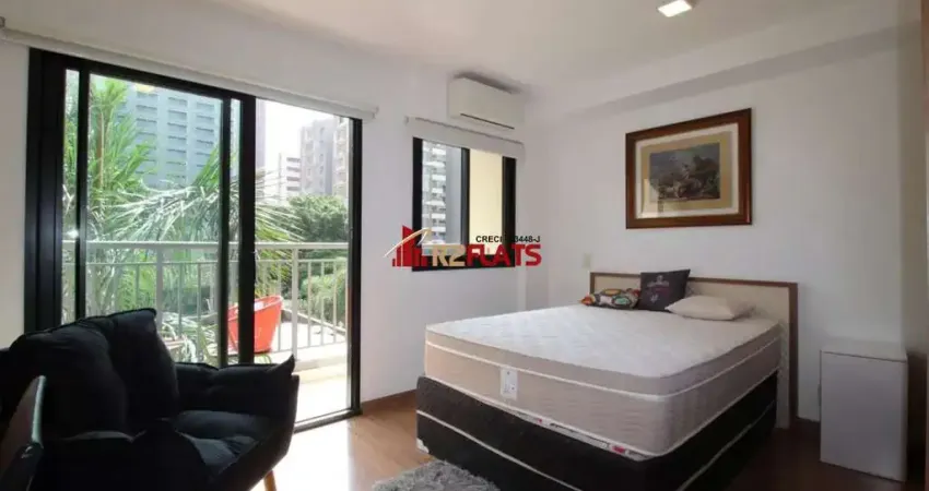 Flat com 1 quarto para alugar na Avenida das Carinas, 301, Indianópolis, São Paulo