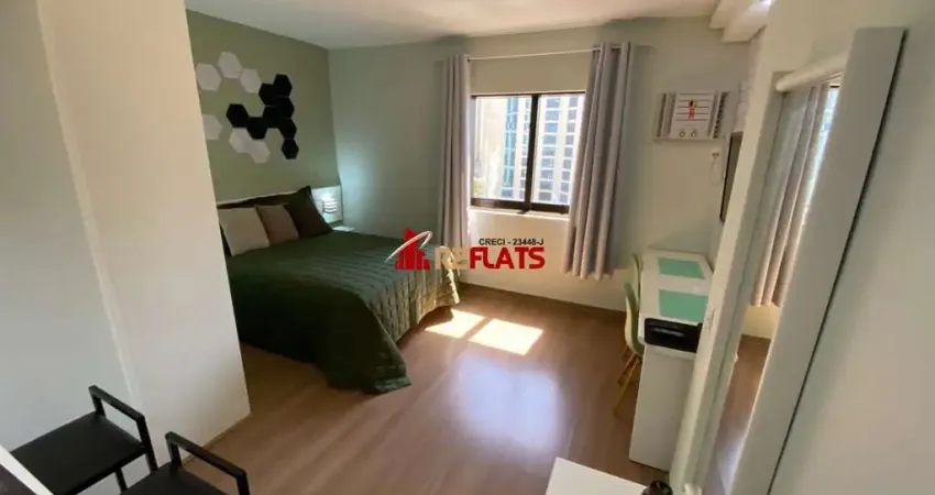 Flat com 1 quarto para alugar na Avenida Ibijaú, 364, Moema, São Paulo
