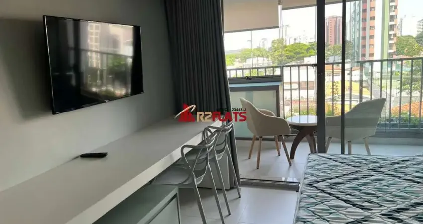 Flat com 1 quarto para alugar na Avenida dos Eucaliptos, 815, Moema, São Paulo