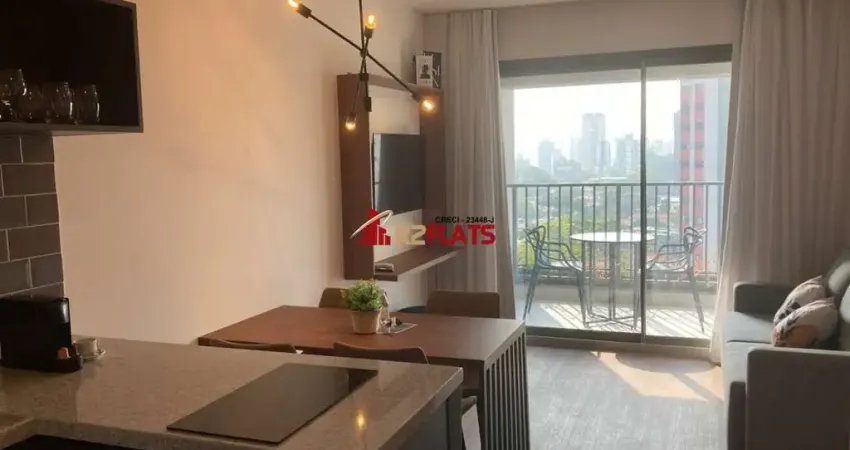 Flat com 1 quarto para alugar na Avenida dos Eucaliptos, 815, Moema, São Paulo