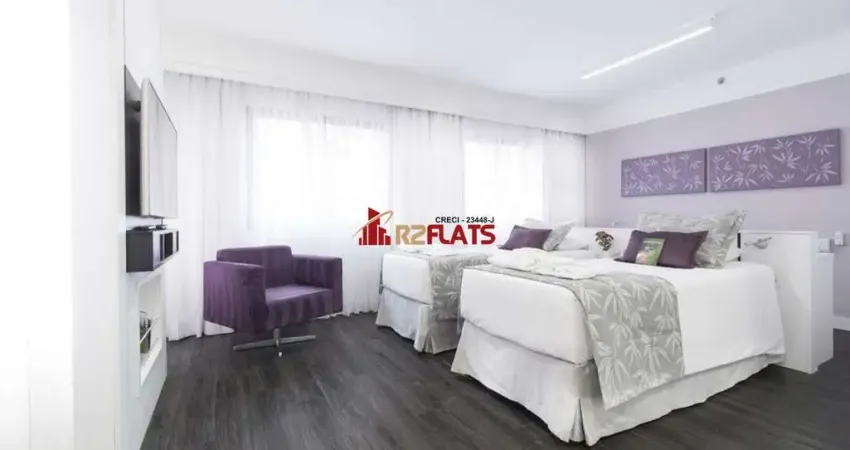 Flat com 1 quarto para alugar na Avenida Macuco, 595, Moema, São Paulo