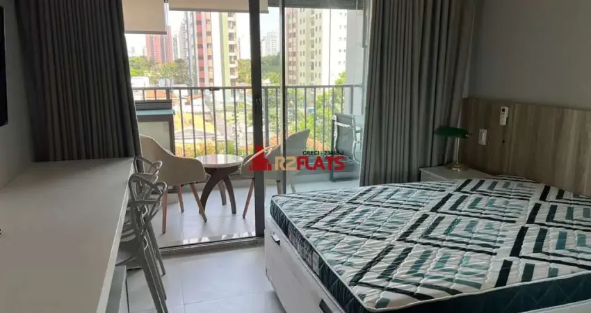 Flat com 1 quarto para alugar na Avenida dos Eucaliptos, 815, Moema, São Paulo
