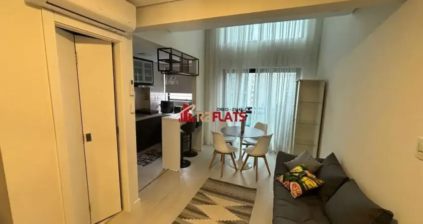 Flat com 1 quarto para alugar na Avenida Ibijaú, 355, Moema, São Paulo