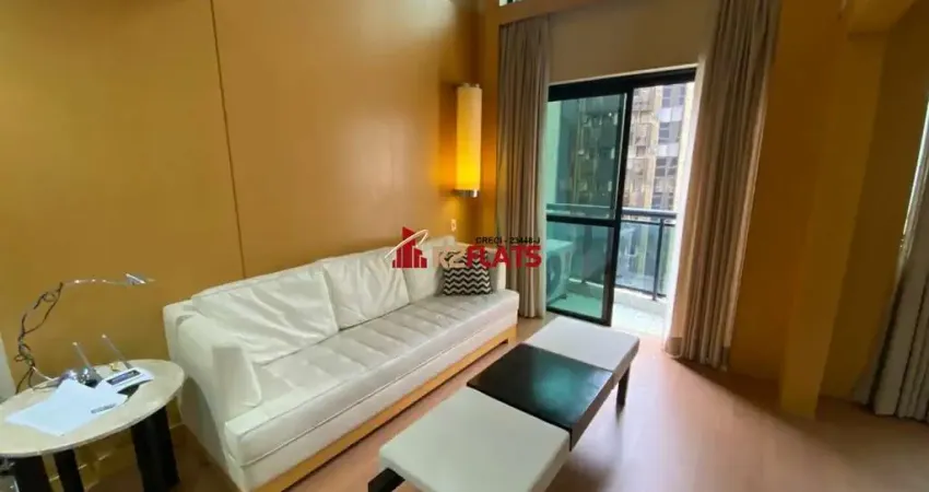 Flat com 2 quartos para alugar na Avenida Ibijaú, 355, Moema, São Paulo