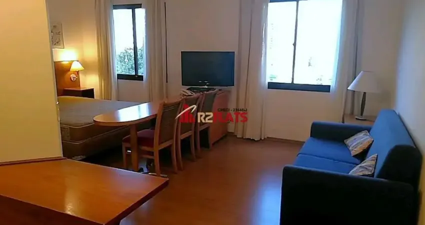 Flat com 1 quarto para alugar na Avenida Jamaris, 101, Moema, São Paulo