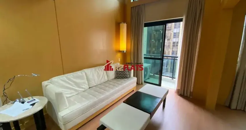 Flat com 2 quartos para alugar na Avenida Ibijaú, 355, Moema, São Paulo