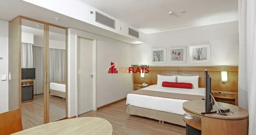 Flat com 1 quarto à venda na Avenida Rouxinol, 57, Moema, São Paulo