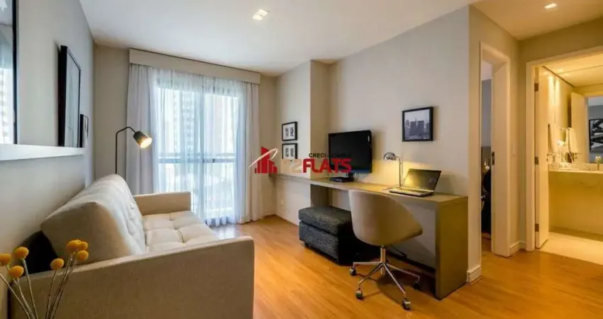 Flat com 1 quarto à venda na Avenida Lavandisca, 365, Moema, São Paulo