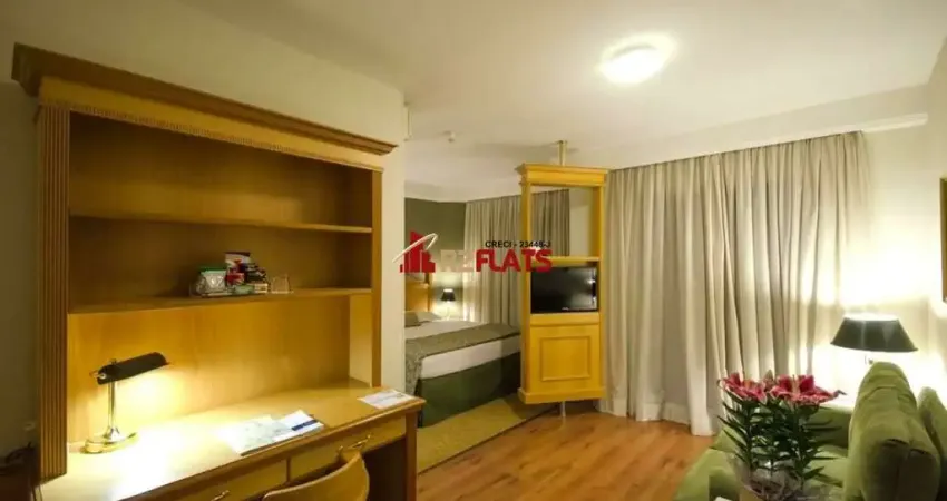 Flat com 1 quarto à venda na Avenida Jandira, 501, Moema, São Paulo