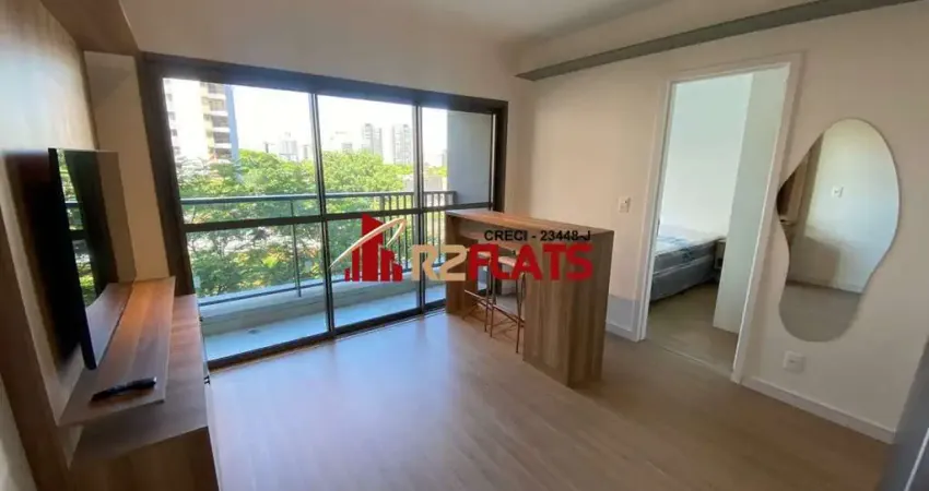 Flat com 1 quarto à venda na Avenida Cotovia, 669, Indianópolis, São Paulo