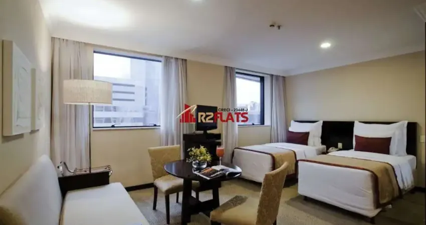 Flat com 1 quarto à venda na Avenida Brigadeiro Faria Lima, 3989, Itaim Bibi, São Paulo