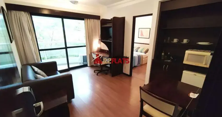 Flat com 1 quarto para alugar na Alameda dos Anapurus, 1661, Moema, São Paulo