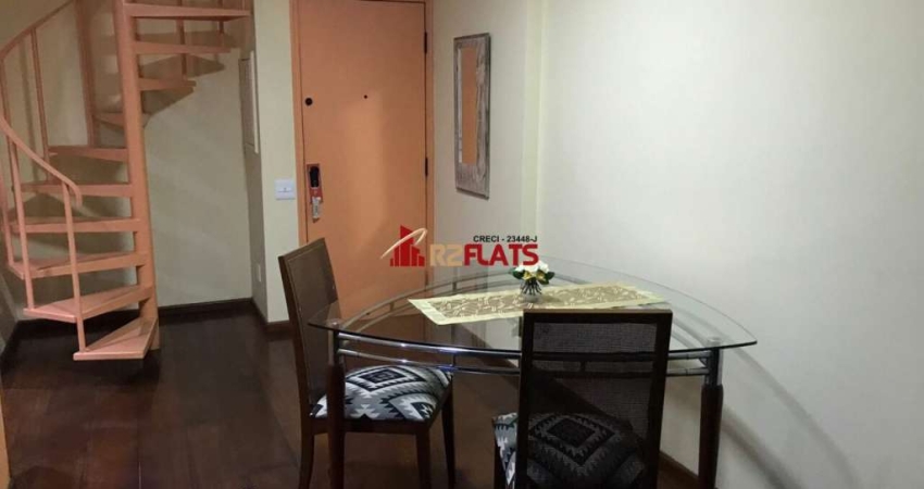 Flat com 1 quarto para alugar na Avenida Moema, 177, Moema, São Paulo