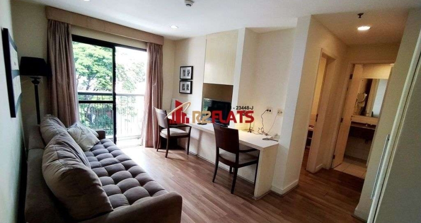 Flat com 1 quarto para alugar na Avenida Lavandisca, 365, Moema, São Paulo