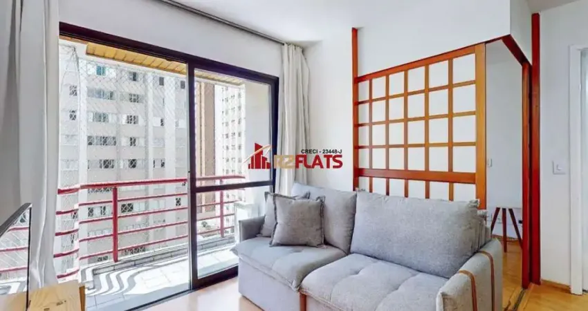 Flat com 1 quarto à venda na Alameda Jauaperi, 1083, Moema, São Paulo