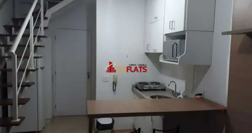 Flat com 1 quarto para alugar na Rua Flórida, 1790, Brooklin, São Paulo