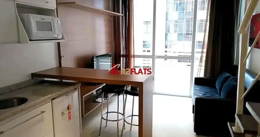 Flat com 1 quarto para alugar na Rua Flórida, 1790, Brooklin, São Paulo