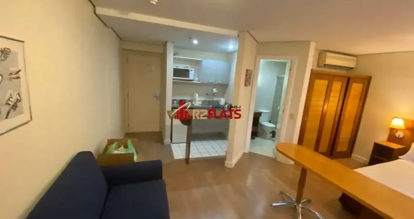 Flat com 1 quarto para alugar na Avenida Jamaris, 112, Moema, São Paulo