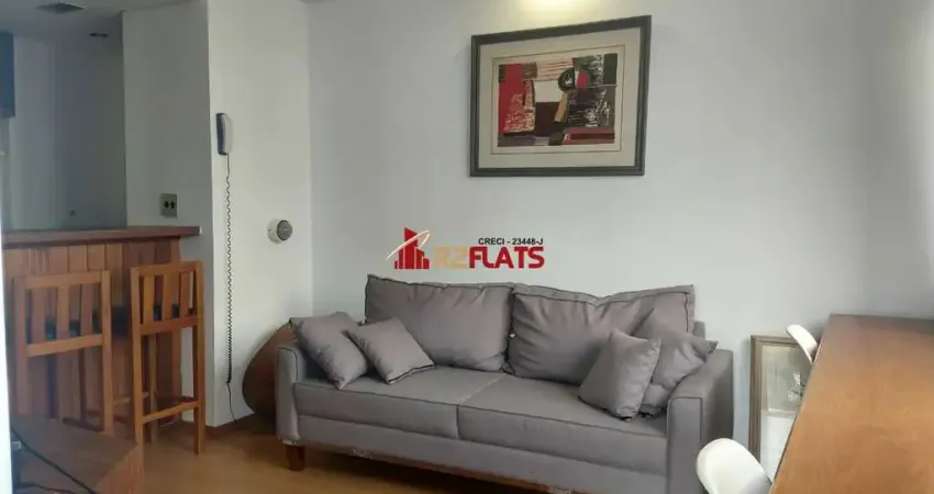 Flat com 1 quarto para alugar na Avenida Ibijaú, 364, Moema, São Paulo
