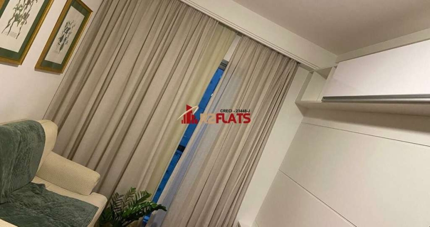 Flat com 1 quarto à venda na Avenida Jandira, 501, Moema, São Paulo