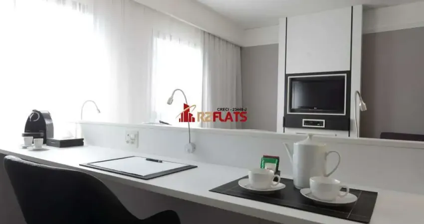 Flat com 1 quarto para alugar na Avenida Macuco, 595, Moema, São Paulo