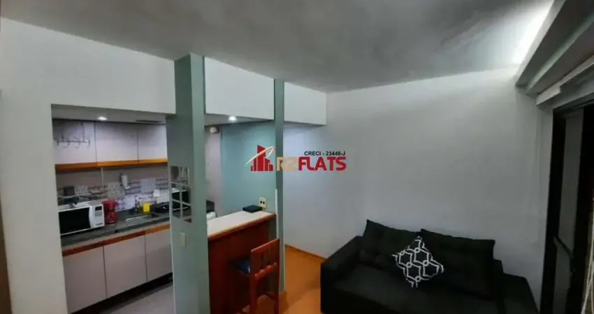 Flat com 1 quarto à venda na Avenida Ibijaú, 364, Moema, São Paulo