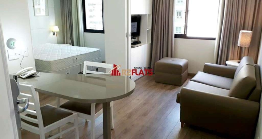 Flat com 1 quarto para alugar na Avenida Macuco, 595, Moema, São Paulo