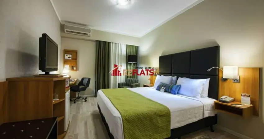 Flat com 1 quarto à venda na Avenida Sabiá, 825, Moema, São Paulo