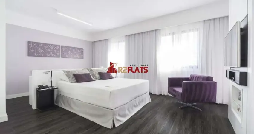 Flat com 1 quarto à venda na Avenida Macuco, 595, Moema, São Paulo