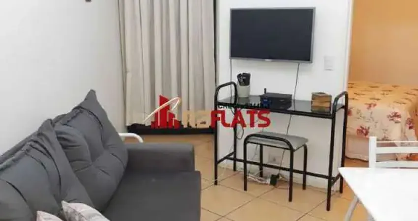 Flat com 1 quarto para alugar na Avenida Miruna, 399, Moema, São Paulo