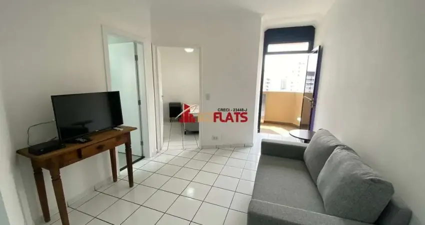 Flat com 1 quarto para alugar na Avenida Miruna, 399, Moema, São Paulo