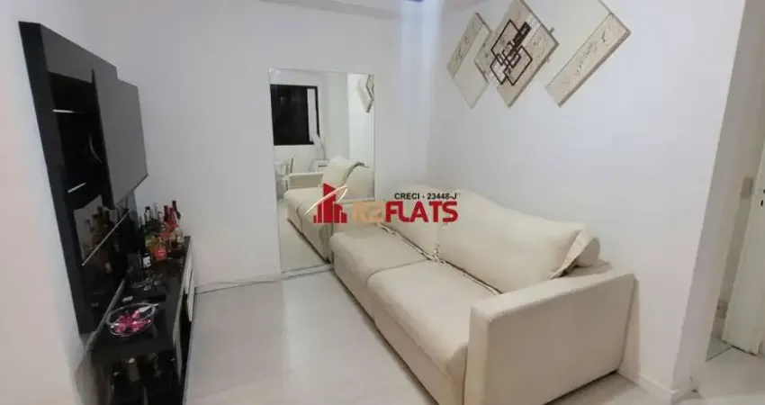 Flat com 2 quartos para alugar na Rua Juquis, 31, Moema, São Paulo