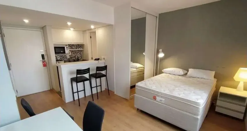 Flat com 1 quarto para alugar na Avenida Ibijaú, 364, Moema, São Paulo