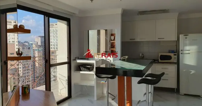 Flat com 1 quarto para alugar na Rua Alvorada, 1001, Vila Olímpia, São Paulo