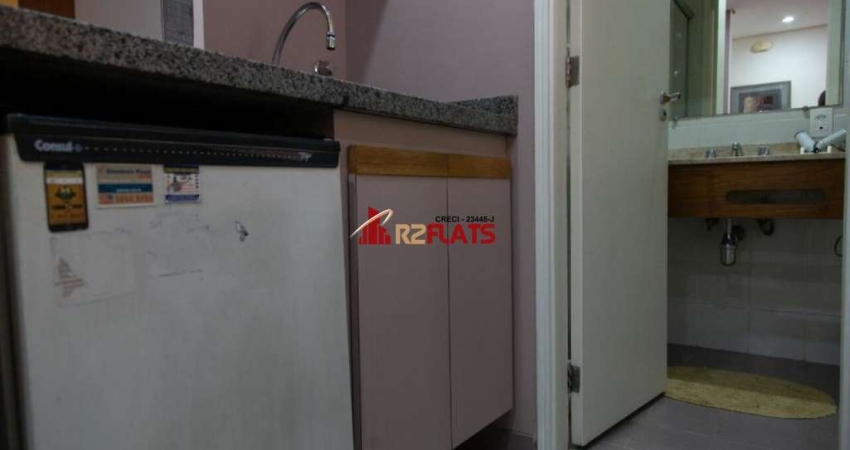 Flat com 1 quarto para alugar na Avenida Ibijaú, 364, Moema, São Paulo