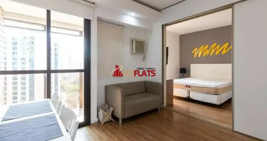 Flat com 1 quarto para alugar na Avenida Ibijaú, 364, Moema, São Paulo