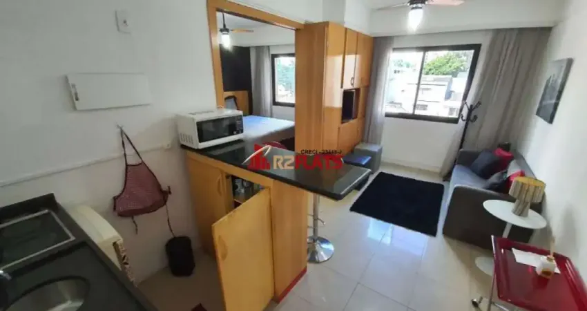 Flat com 1 quarto para alugar na Avenida Macuco, 595, Moema, São Paulo