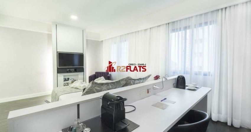 Flat com 1 quarto para alugar na Avenida Macuco, 595, Moema, São Paulo