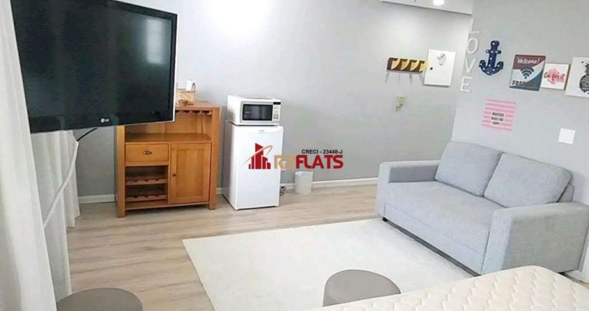 Flat com 1 quarto para alugar na Avenida Rouxinol, 55, Moema, São Paulo