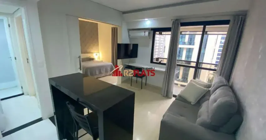 Flat com 1 quarto para alugar na Avenida Ibijaú, 364, Moema, São Paulo