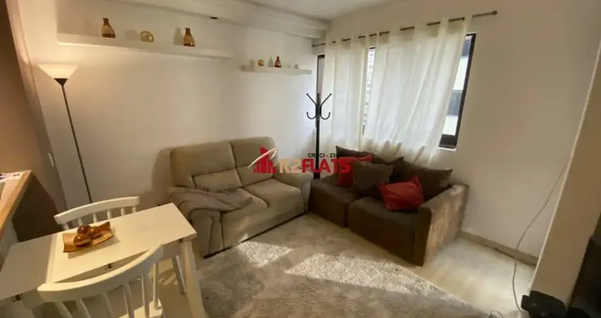Flat com 1 quarto para alugar na Avenida Ibijaú, 364, Moema, São Paulo