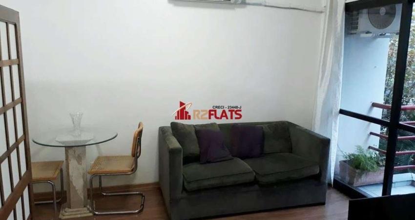 Flat com 1 quarto para alugar na Alameda Jauaperi, 1083, Moema, São Paulo
