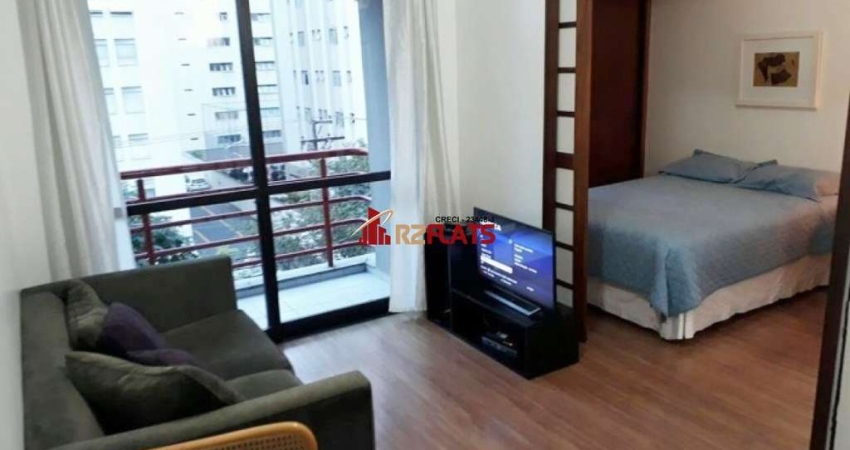 Flat com 1 quarto para alugar na Alameda Jauaperi, 1083, Moema, São Paulo